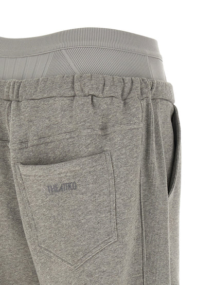 The Attico American Fleece Joggers Gray