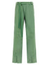 The Attico Front Split Pants Green
