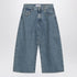The Attico Cropped Denim Jeans Blue