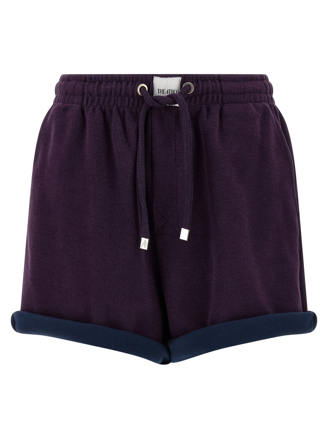 The Attico American Fleece Shorts Purple