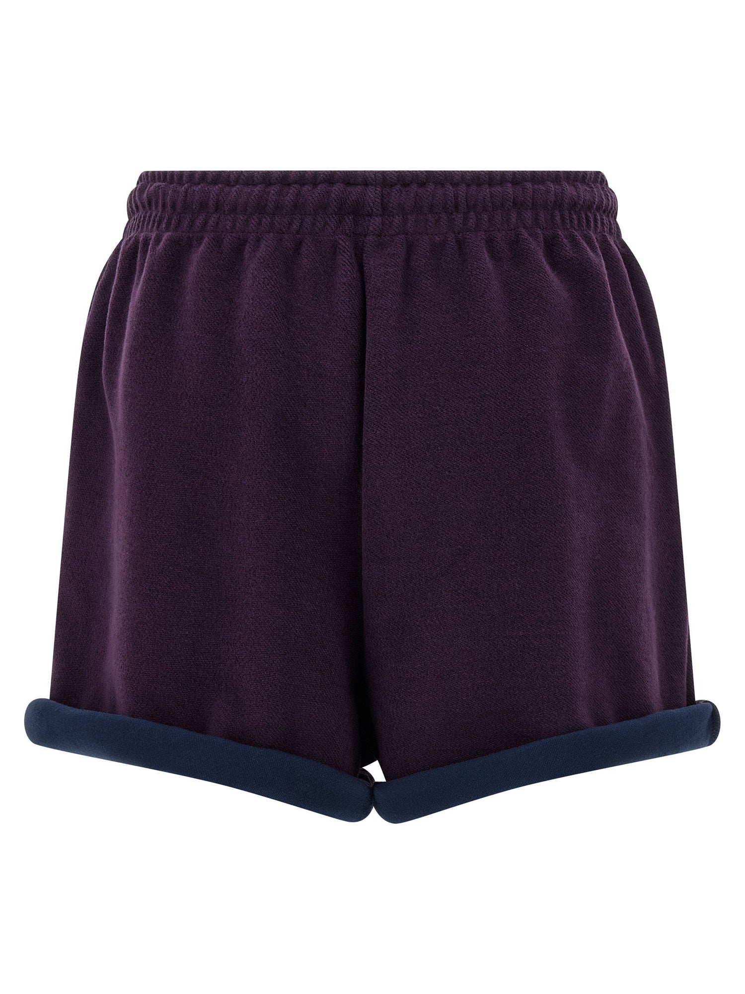 The Attico American Fleece Shorts Purple