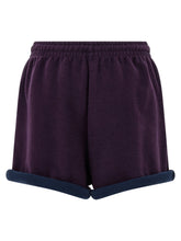 The Attico American Fleece Shorts Purple
