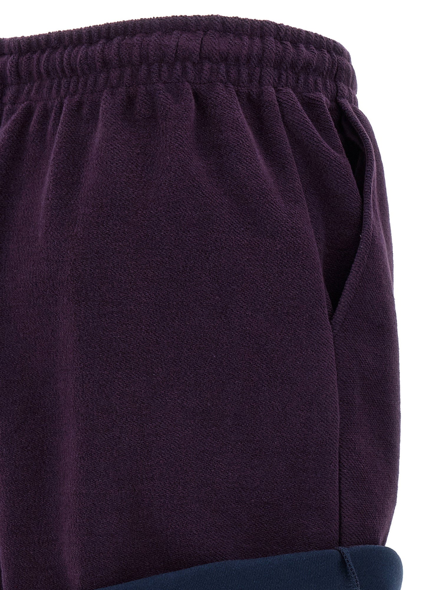 The Attico American Fleece Shorts Purple