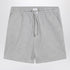 The Attico Grey Cotton Sport Shorts with Logo Patch Grey