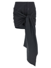 The Attico -bow Skirt Black