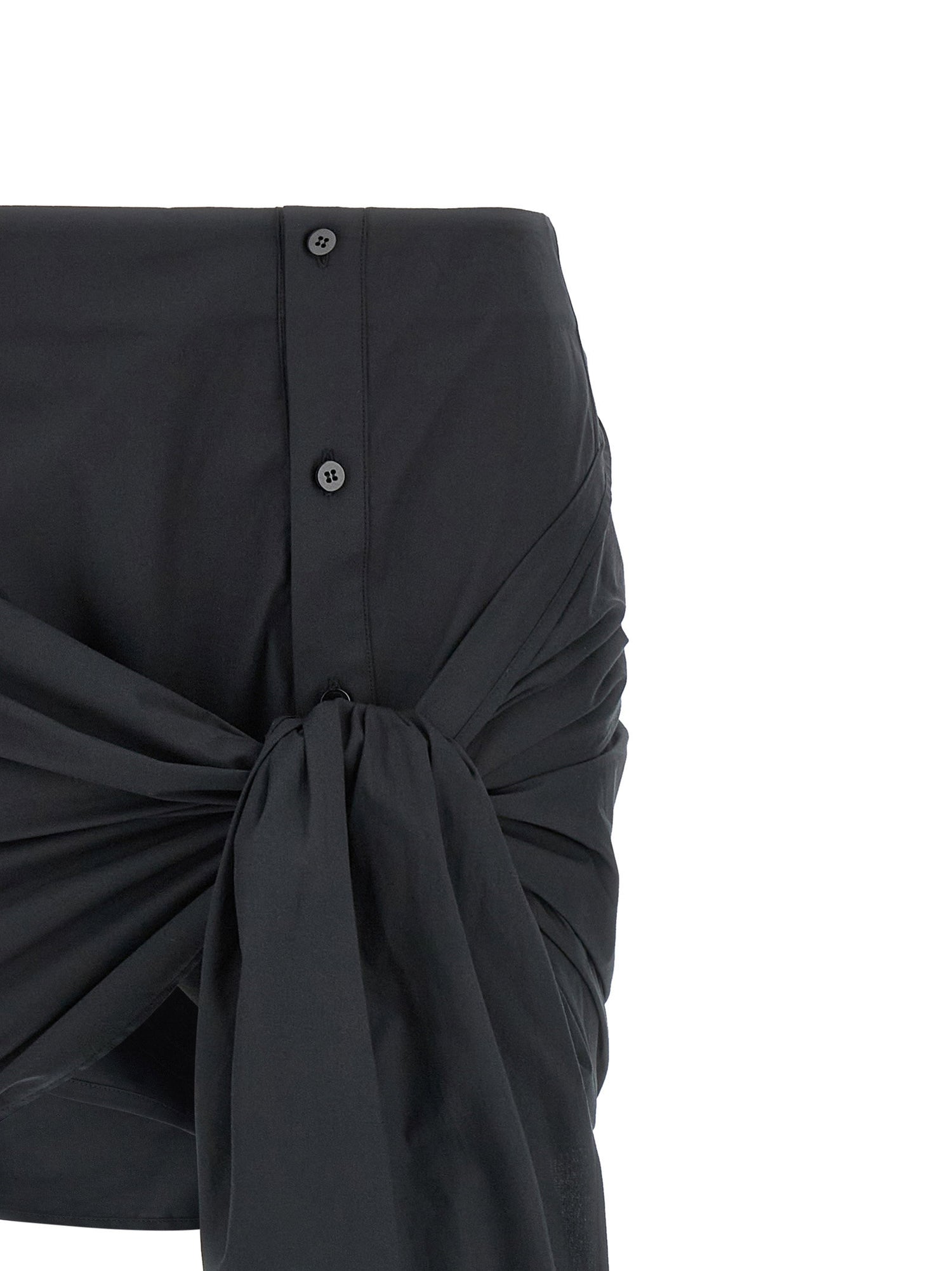 The Attico -bow Skirt Black