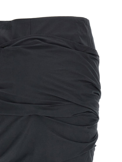 The Attico -bow Skirt Black