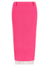 The Attico Double Layer Skirt Fuchsia