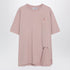 The Attico Pink Cotton Back Logo Tee Pink