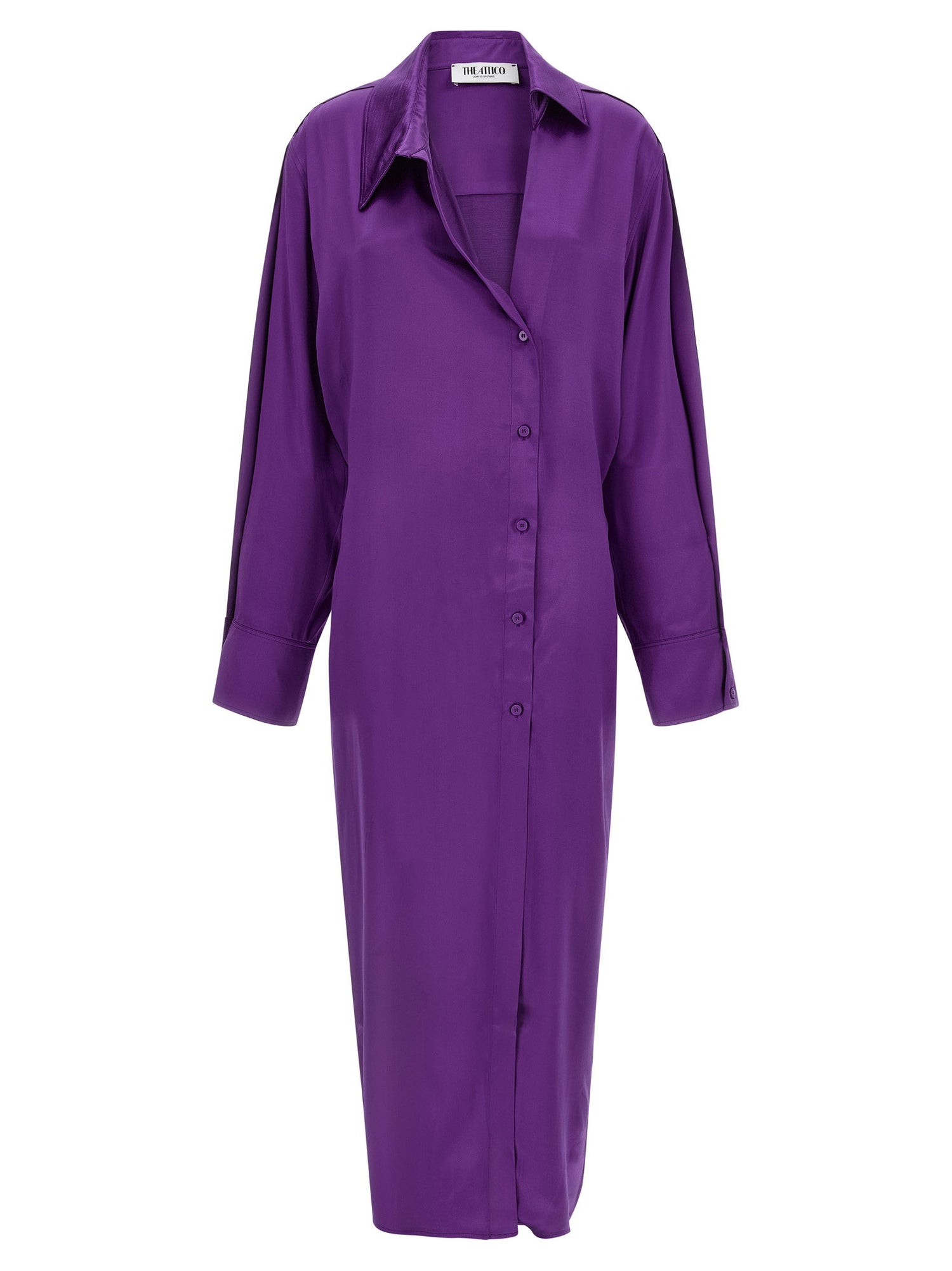 The Attico Chemisier Dress Purple