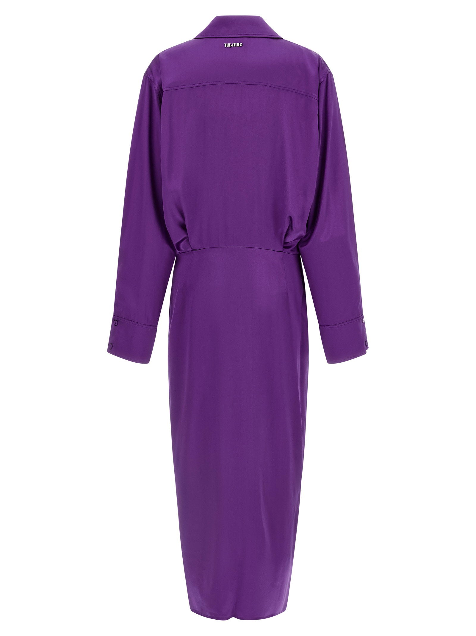 The Attico Chemisier Dress Purple