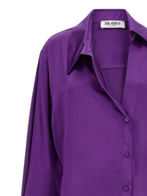 The Attico Chemisier Dress Purple