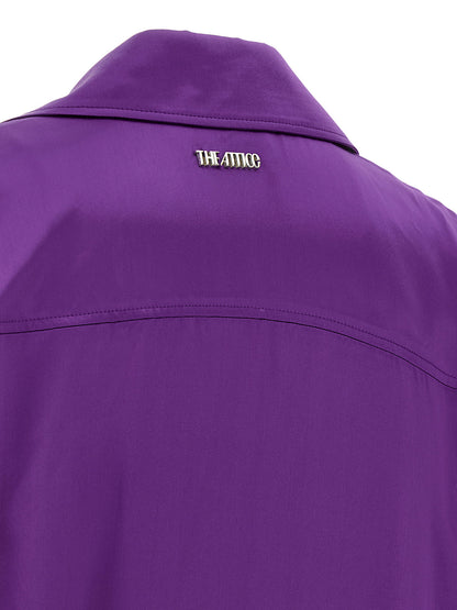 The Attico Chemisier Dress Purple