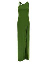 The Attico Strap Dress Green