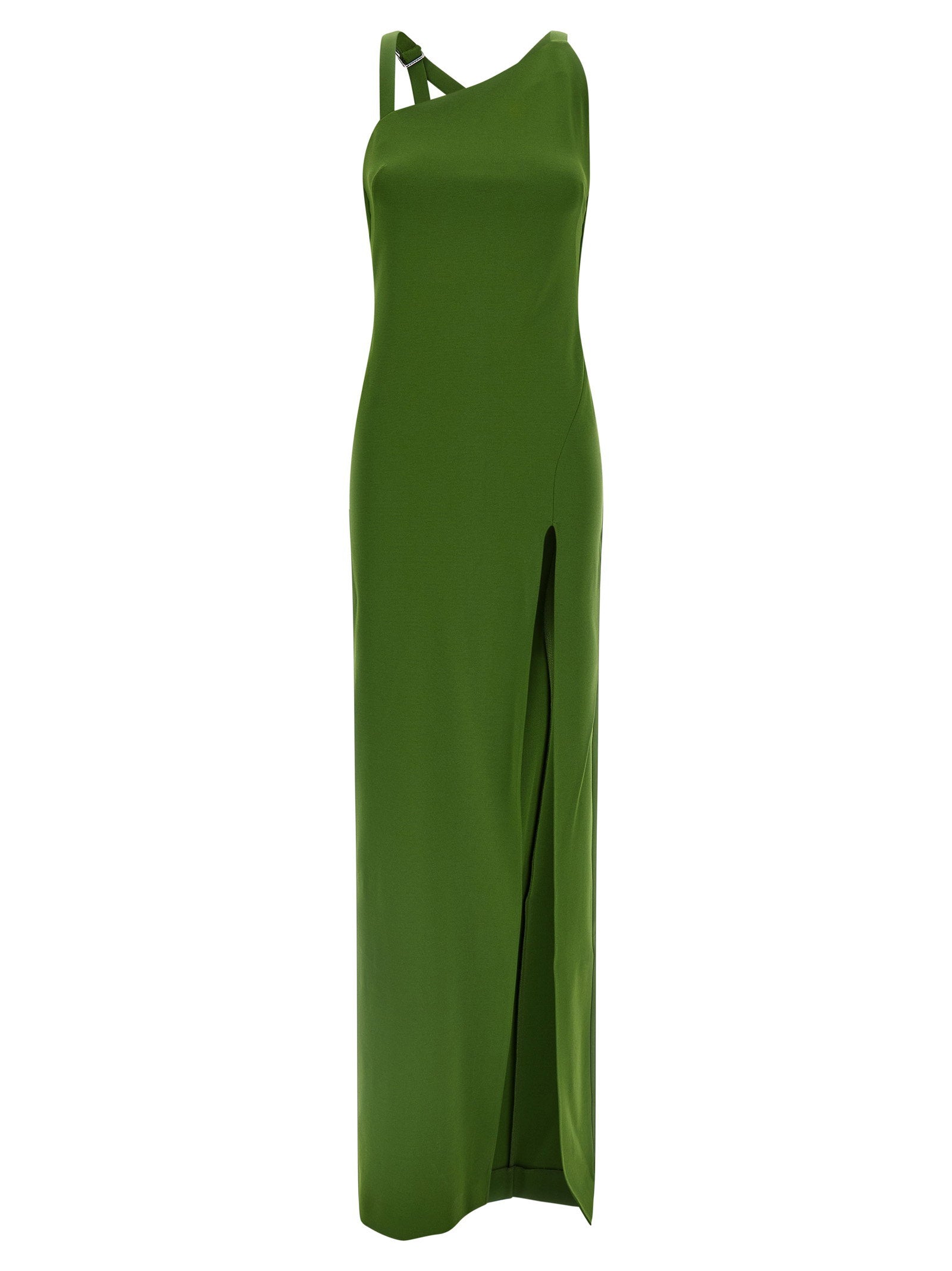 The Attico Strap Dress Green