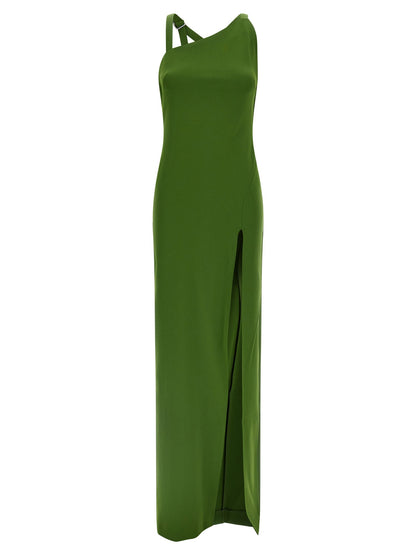 The Attico Strap Dress Green