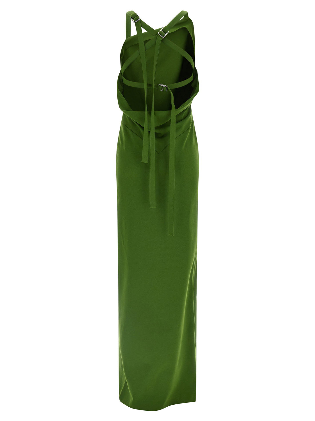 The Attico Strap Dress Green