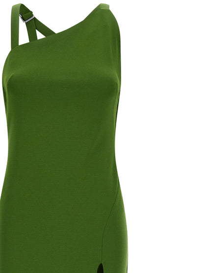 The Attico Strap Dress Green