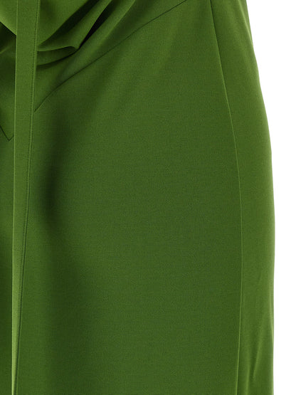 The Attico Strap Dress Green