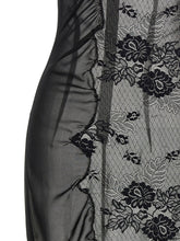 The Attico Lace Tulle Dress Black