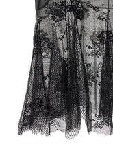 The Attico Lace Tulle Dress Black