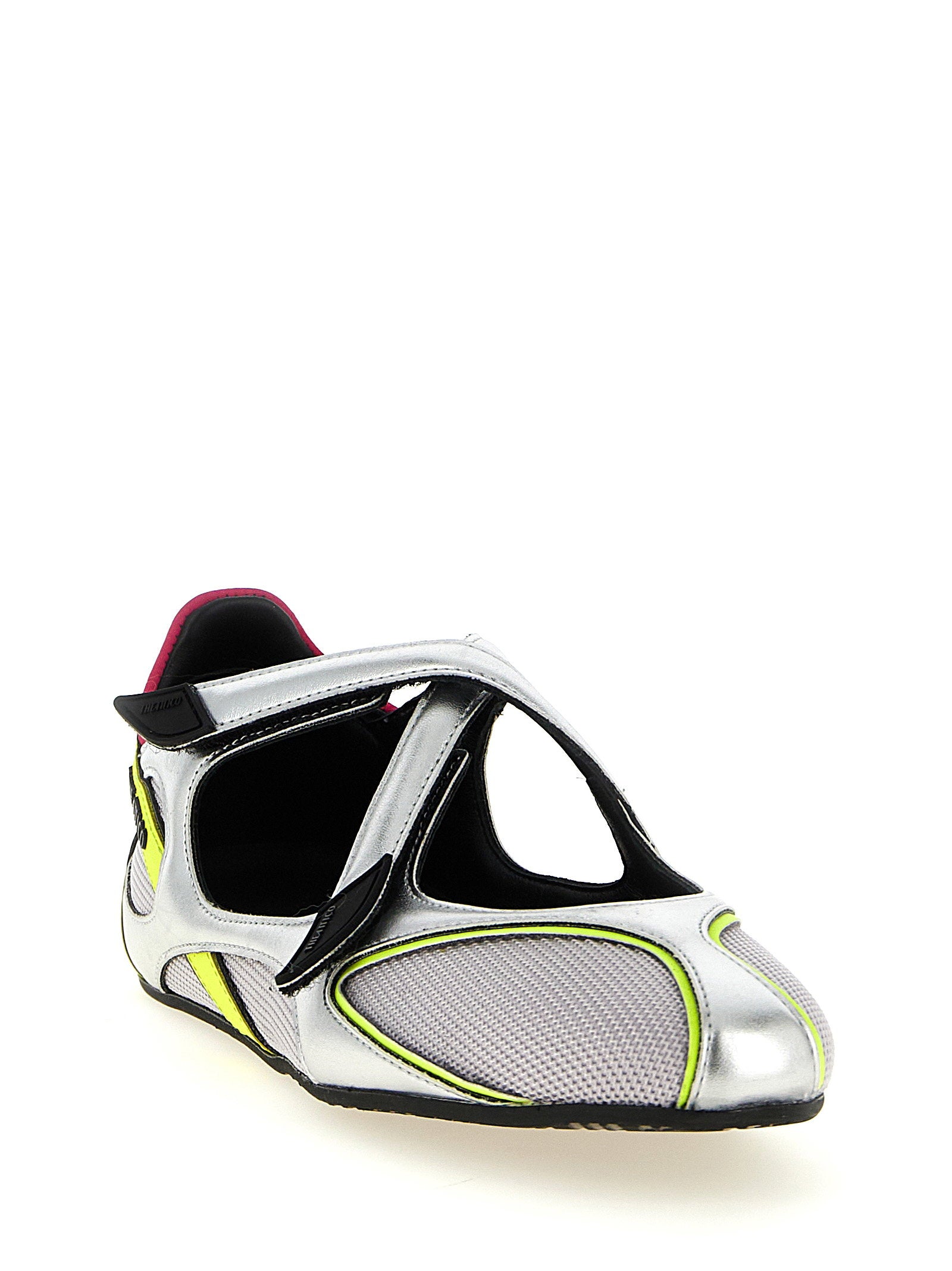The Attico Floor 01 Ballet Flats Silver