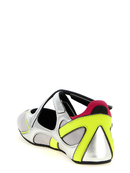 The Attico Floor 01 Ballet Flats Silver