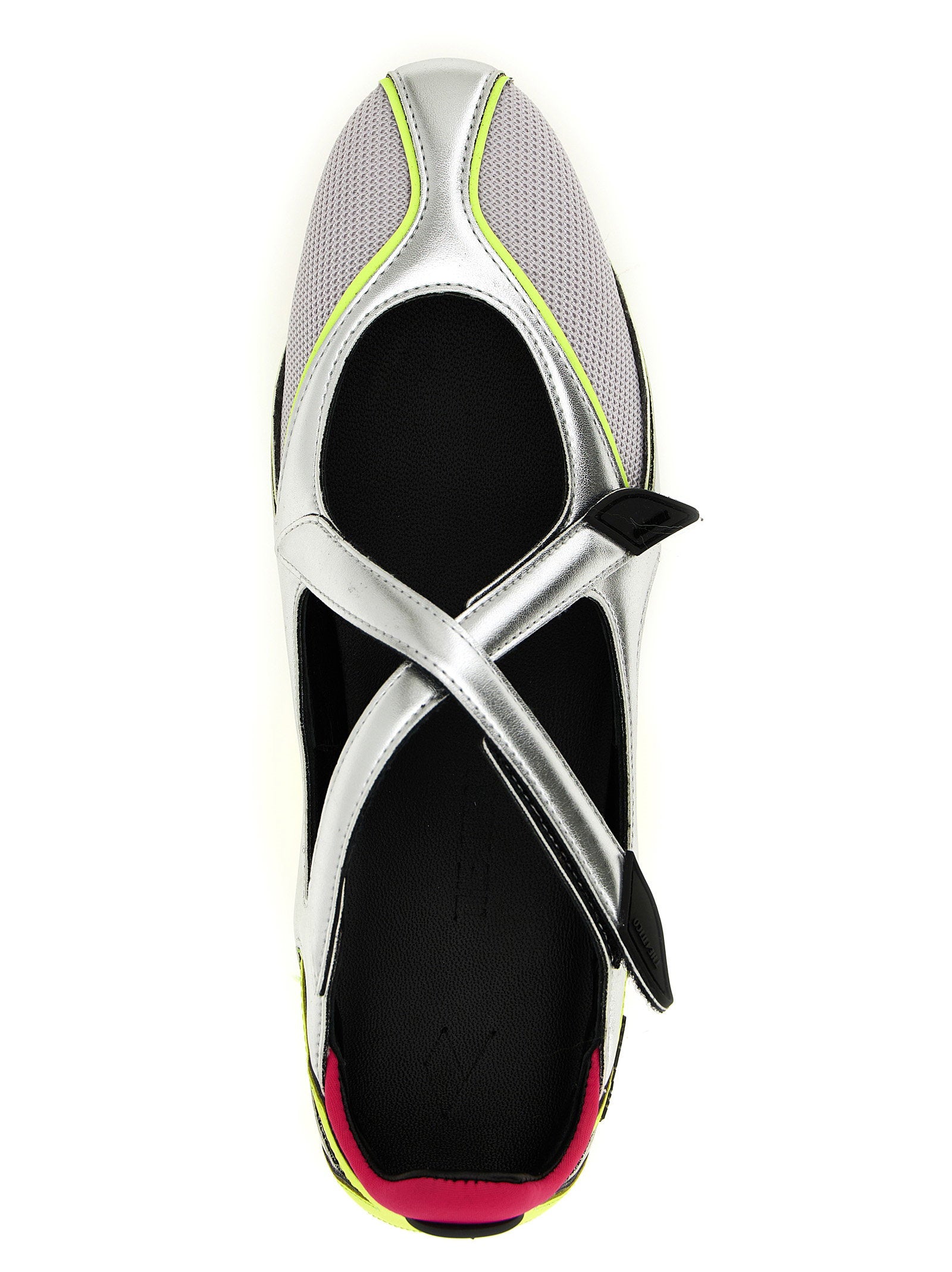 The Attico Floor 01 Ballet Flats Silver