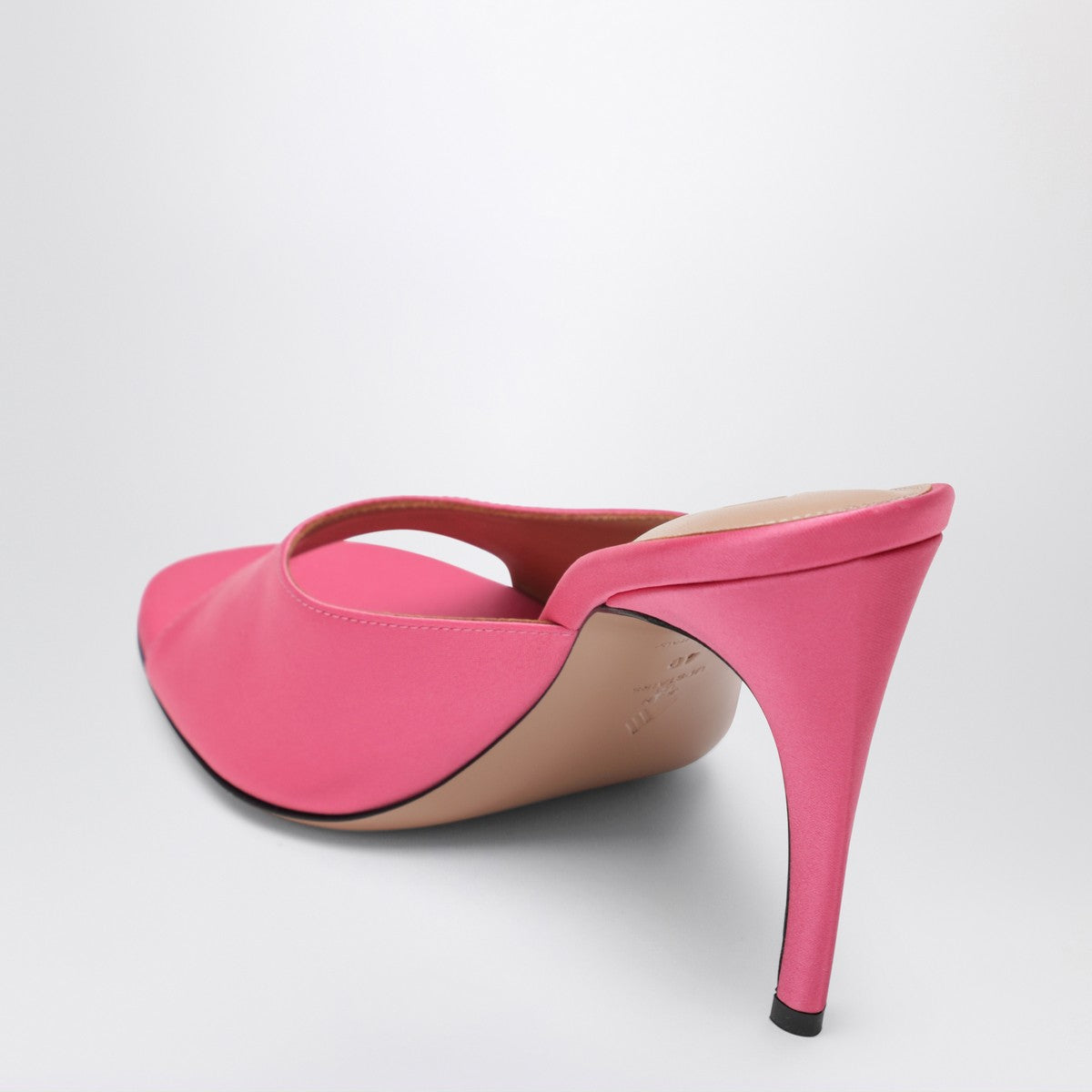 The Attico Fuchsia Betta Leather High-Heel Mules Pink