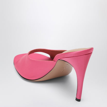 The Attico Fuchsia Betta Leather High-Heel Mules Pink