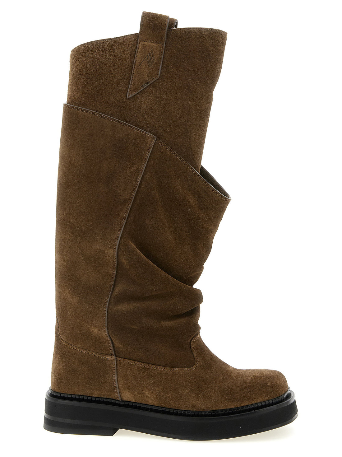 The Attico Robin Passeggiata Combat Boots Brown
