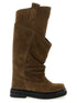 The Attico Robin Passeggiata Combat Boots Brown