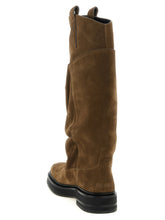The Attico Robin Passeggiata Combat Boots Brown