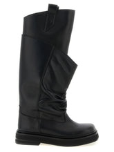 The Attico Robin Passeggiata Combat Boots Black
