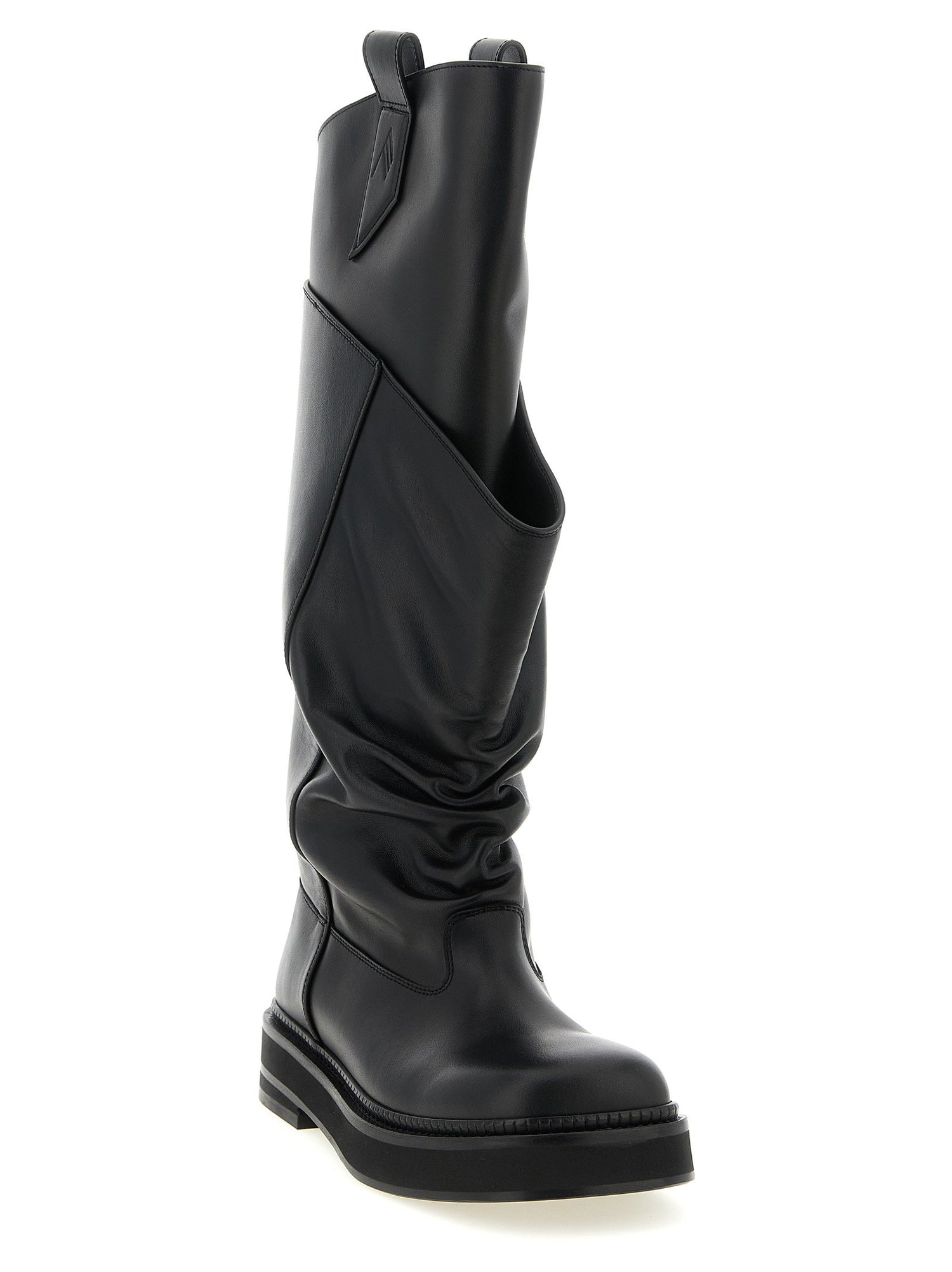 The Attico Robin Passeggiata Combat Boots Black