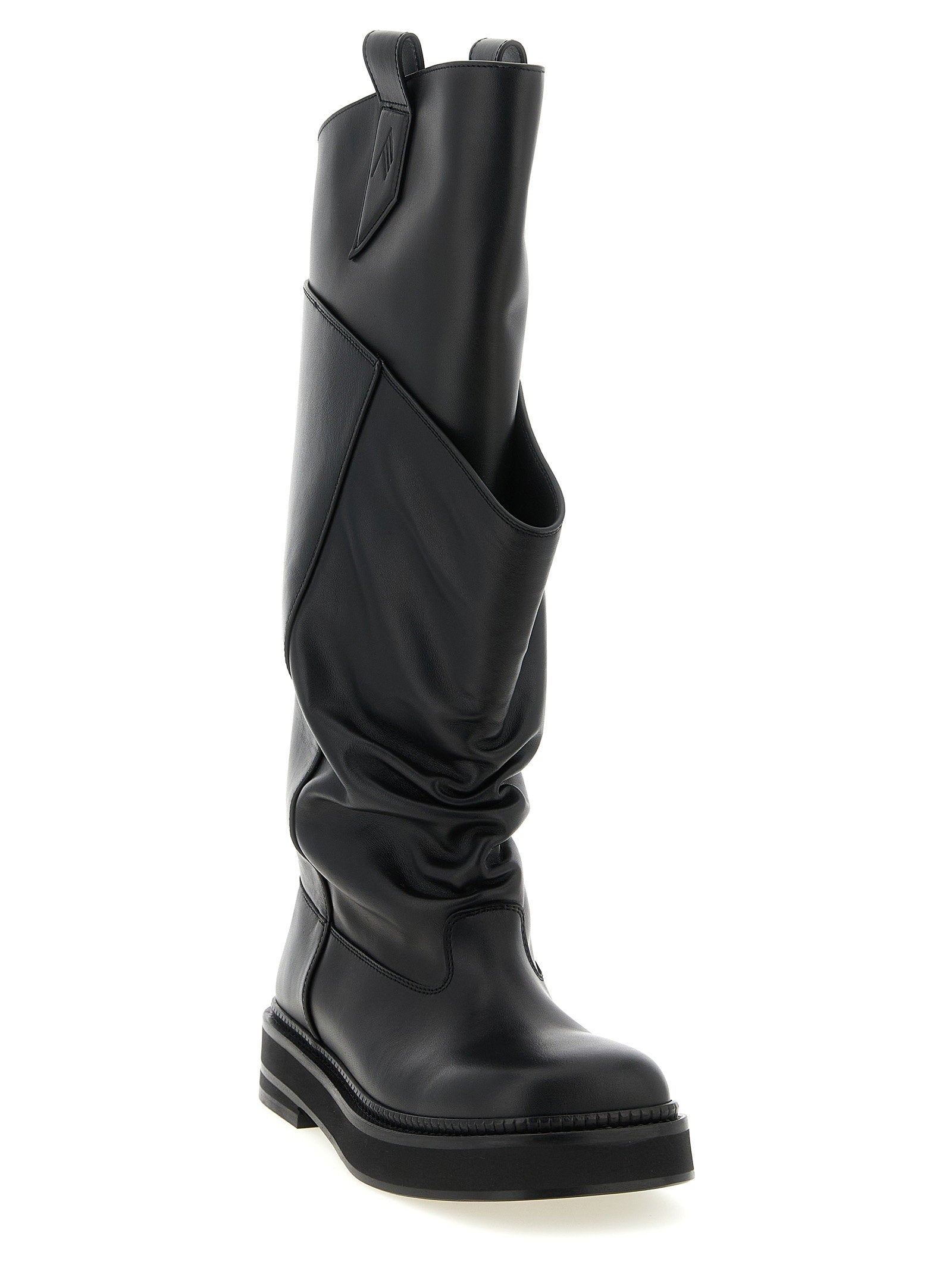 The Attico Robin Passeggiata Combat Boots Black