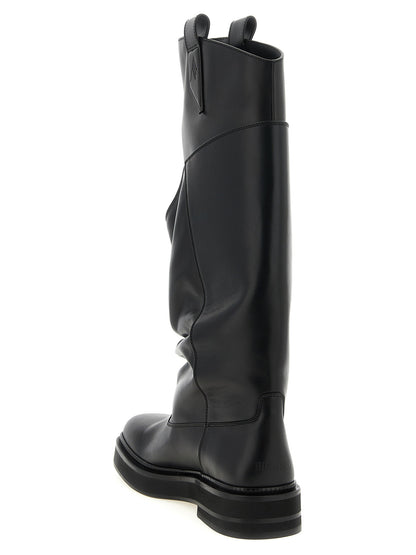 The Attico Robin Passeggiata Combat Boots Black