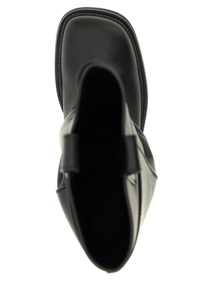 The Attico Robin Passeggiata Combat Boots Black