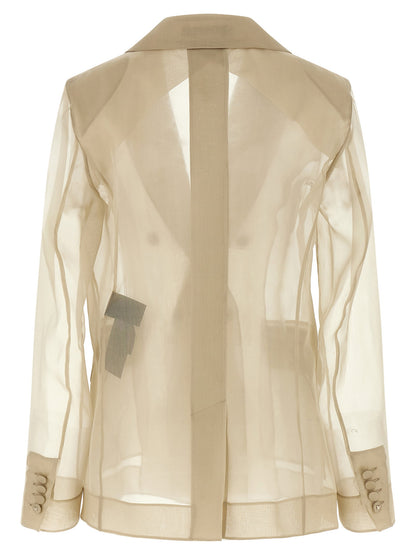 Max Mara Mxeslogan Blazer Beige