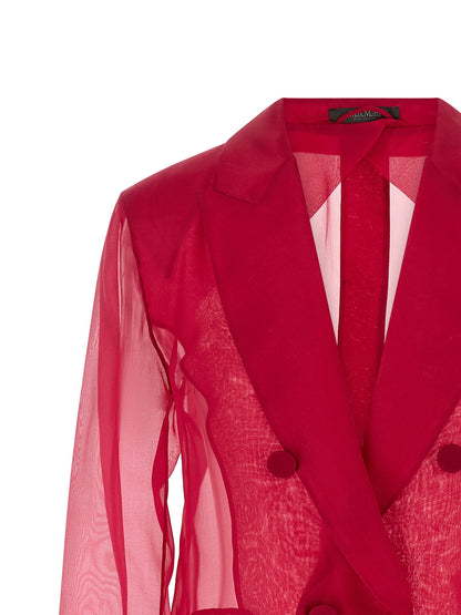 Max Mara Mxeslogan Blazer Fuchsia