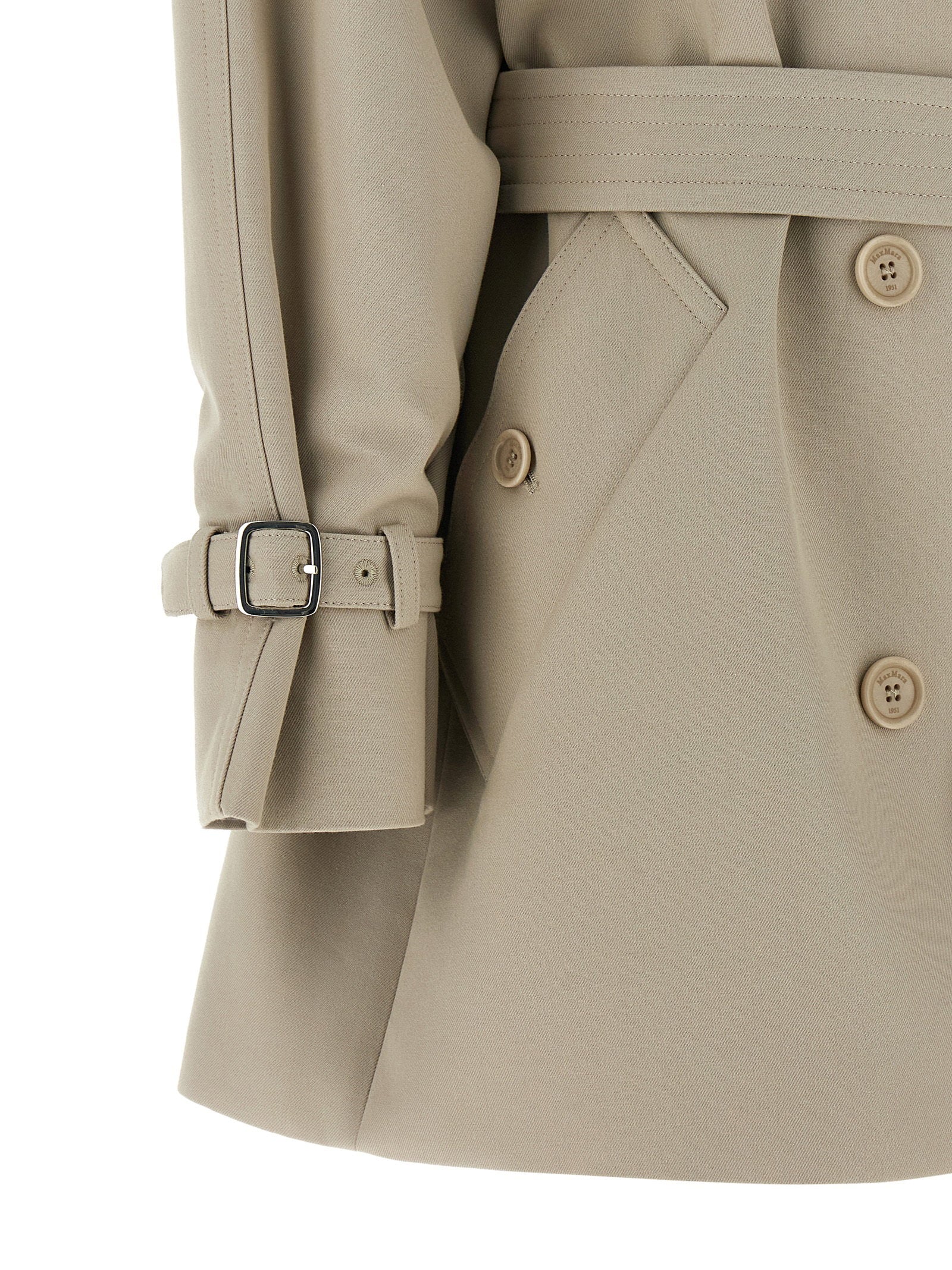 Max Mara Mxscacio Trench Coat Beige