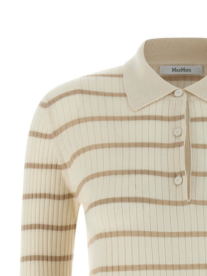 Max Mara Mxpgitano Polo Shirt Beige