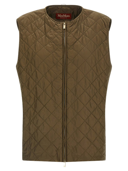 Max Mara Studio Mstdisco Padded Coat Green
