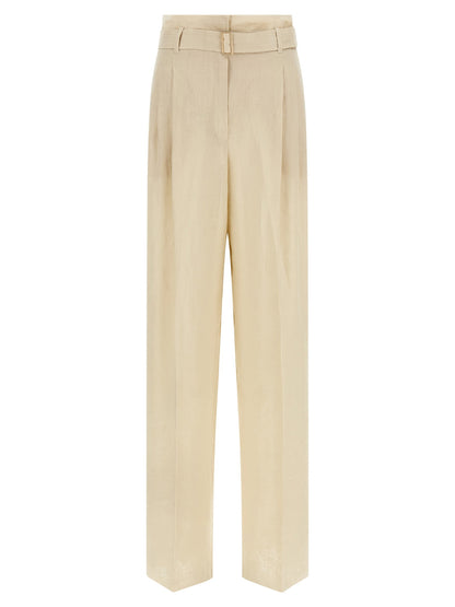 Max Mara Studio Mstmateria Pants Beige