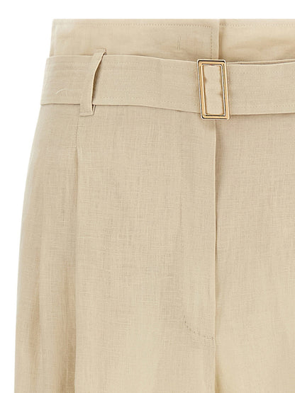 Max Mara Studio Mstmateria Pants Beige