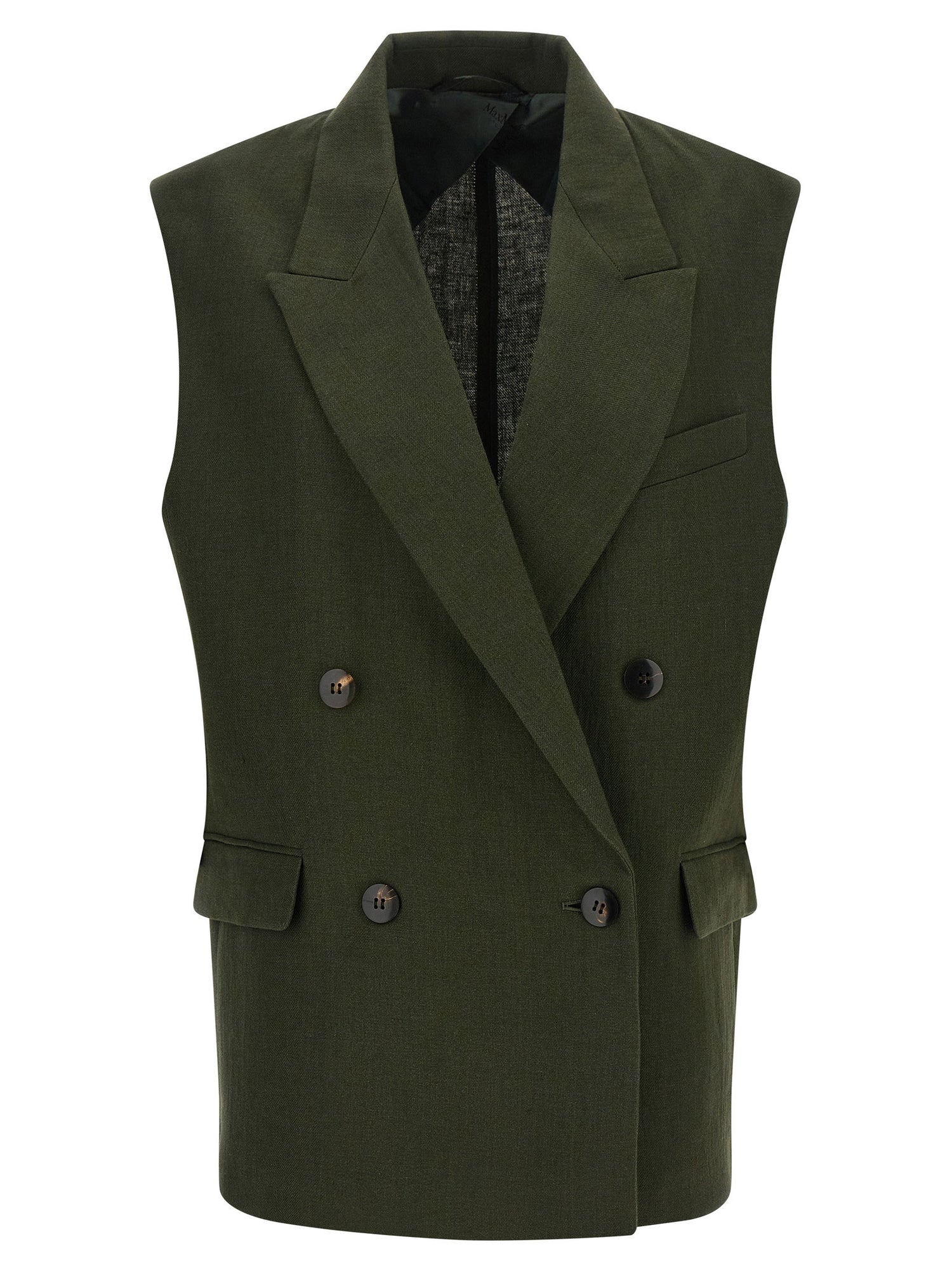 Max Mara Studio Mstaia Vest Green