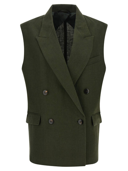 Max Mara Studio Mstaia Vest Green