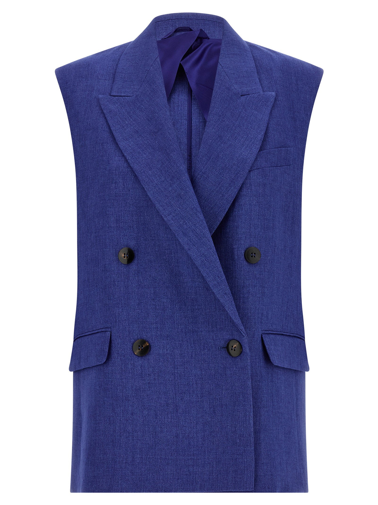 Max Mara Studio Mstaia Vest Blue