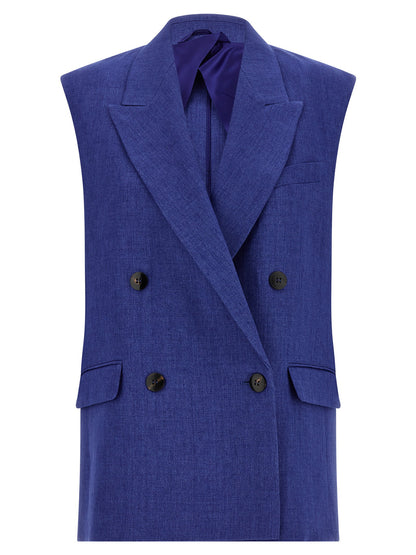 Max Mara Studio Mstaia Vest Blue