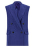 Max Mara Studio Mstaia Vest Blue